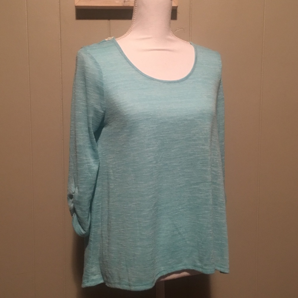NWT Aqua, lace detailed casual blouse! Never worn